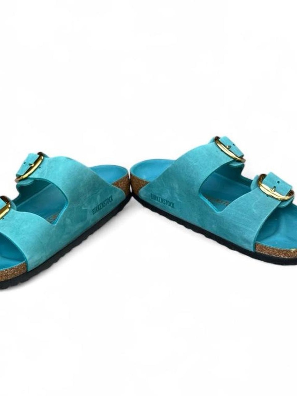 Birkenstock Arizona Big Buckle Oiled Leather Sandals Biscay Bay EU 39 US 8 N - Picture 5 of 8